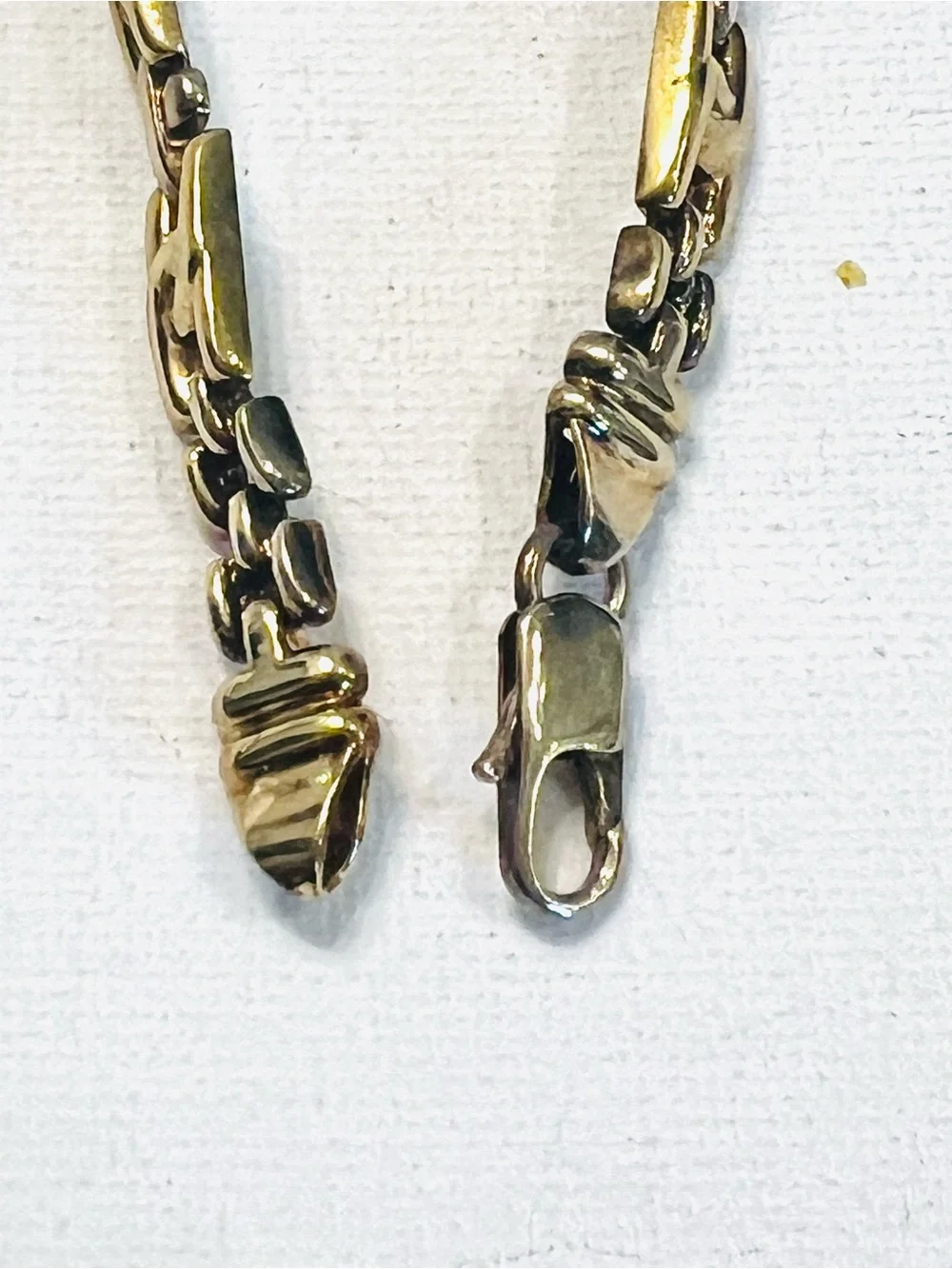 An Italian-made 925 vermeil panther link bracelet with pavé accents